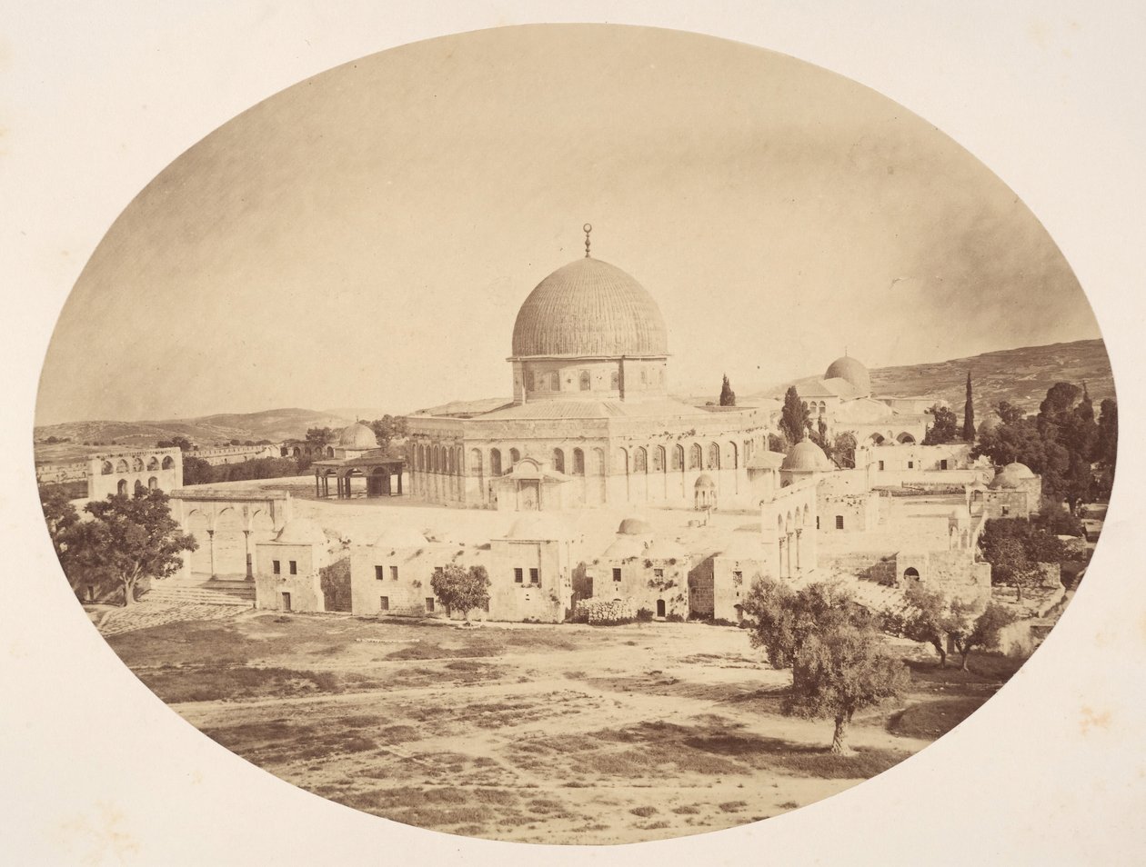 Jerusalem, stedet for templet på Moriah-bjerget, 1857. af John Anthony