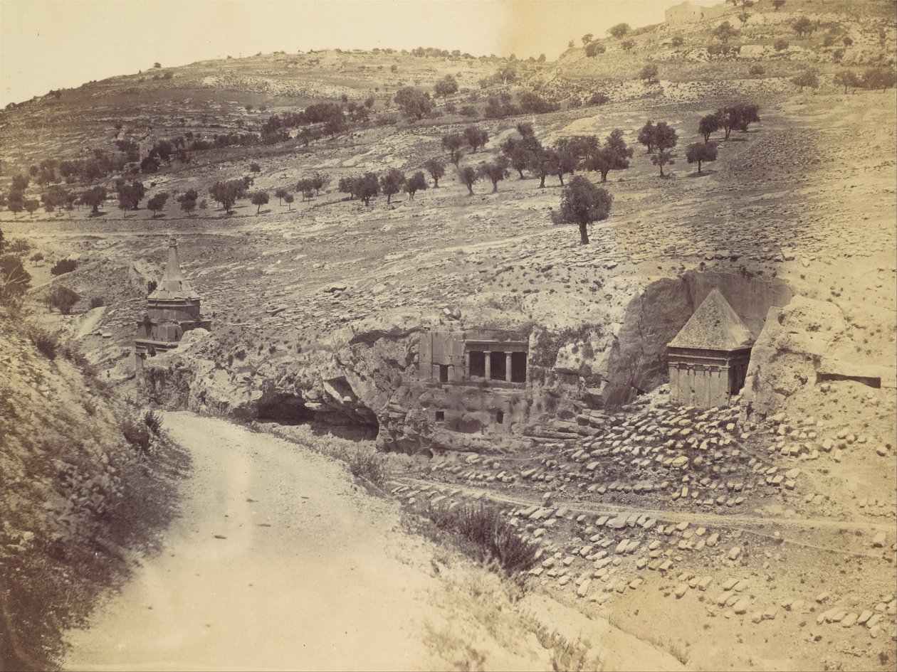 Absaloms, Zacharias og St. Jakobs grav, 1860
