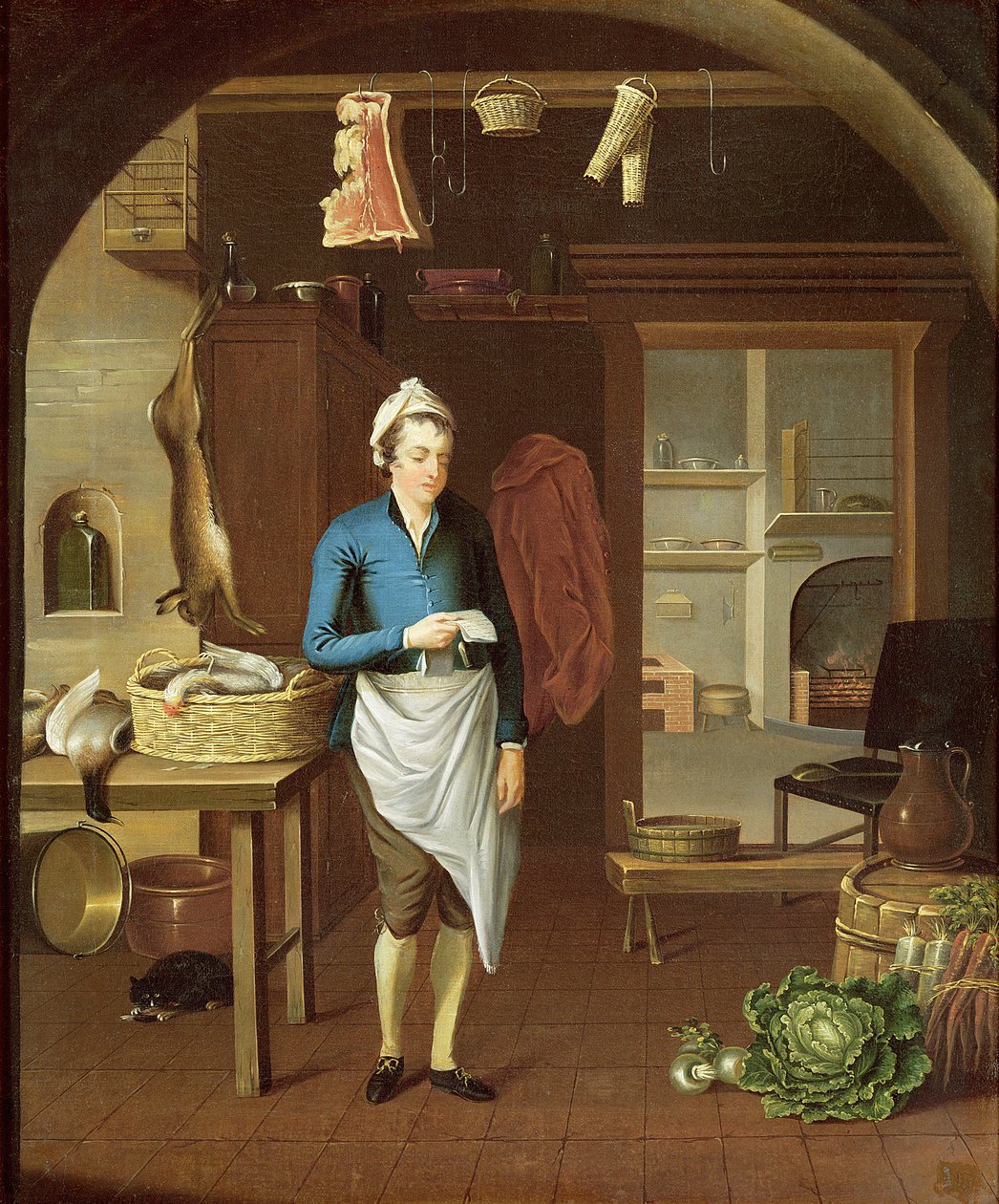 Køkkenscene, 1771 af John Atkinson