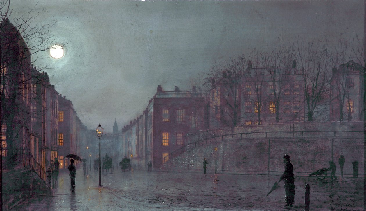 Udsigt over Hampstead, London, 1882 af John Atkinson Grimshaw