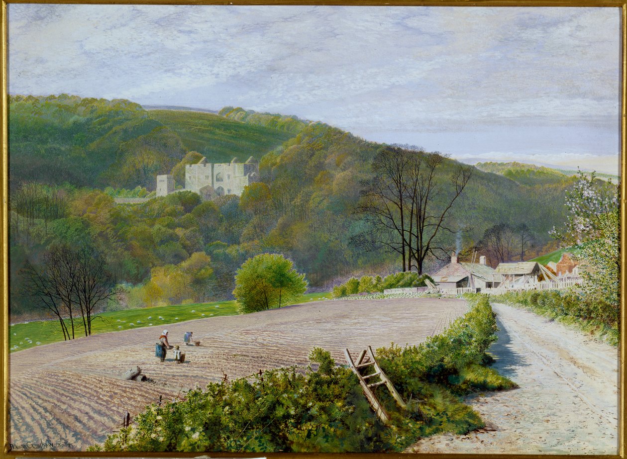Barden Tower of the River Wharfe, Yorkshire af John Atkinson Grimshaw