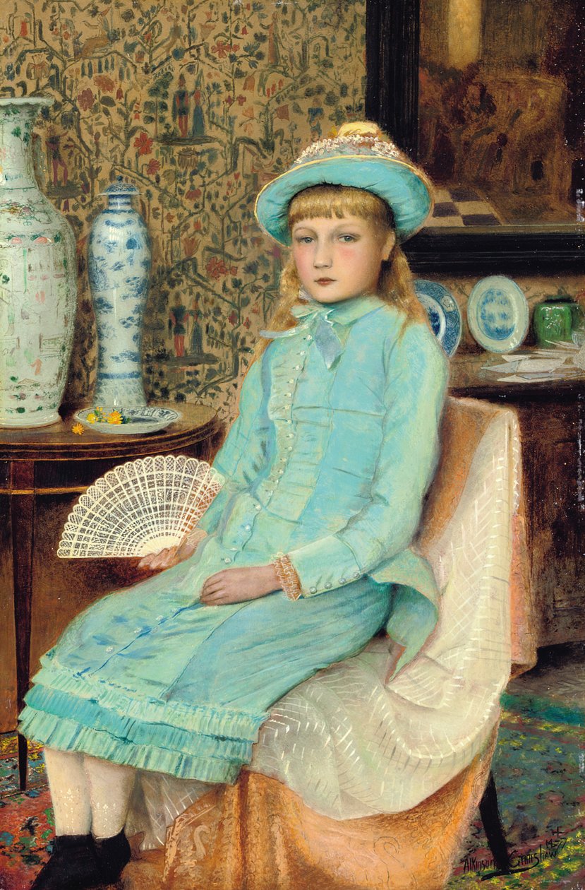 Blue Belle, 1877 af John Atkinson Grimshaw