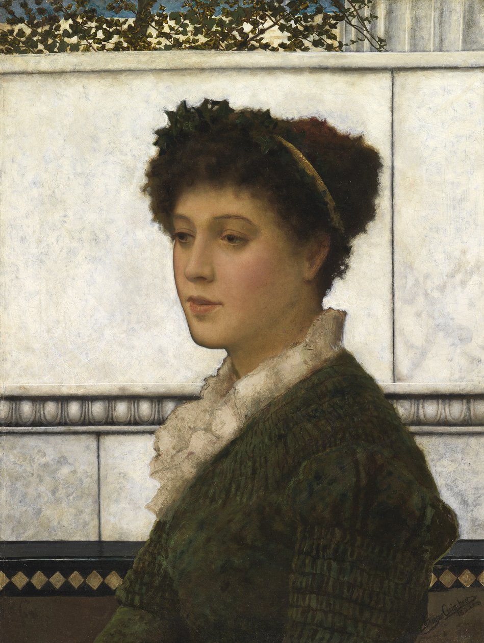 Brunetta, 1882 af John Atkinson Grimshaw