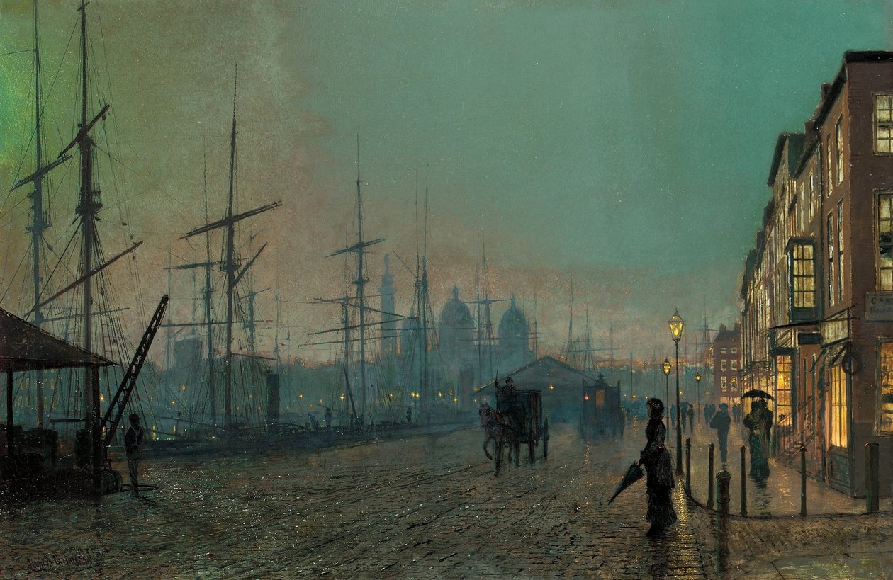 Humber Dockside, 1881 af John Atkinson Grimshaw