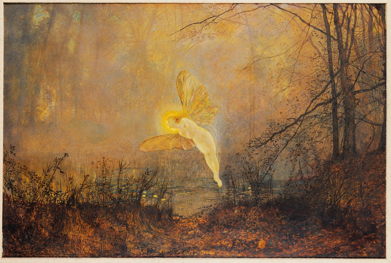 Skærsommernat eller "Iris", 1876 af John Atkinson Grimshaw