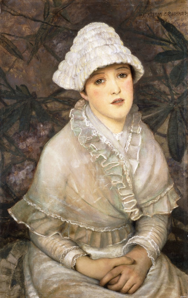 Min lille hvide rose, 1882 af John Atkinson Grimshaw