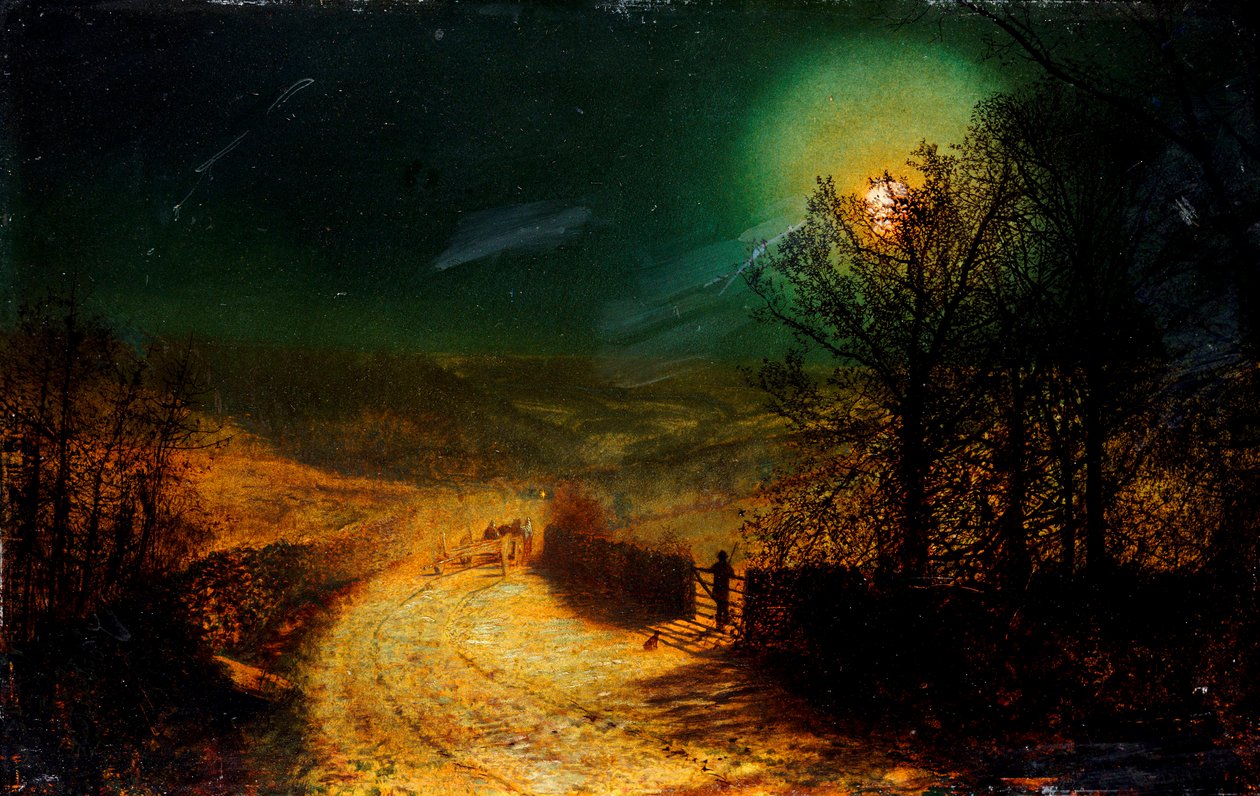I nærheden af Bolton Abbey, 1876 af John Atkinson Grimshaw