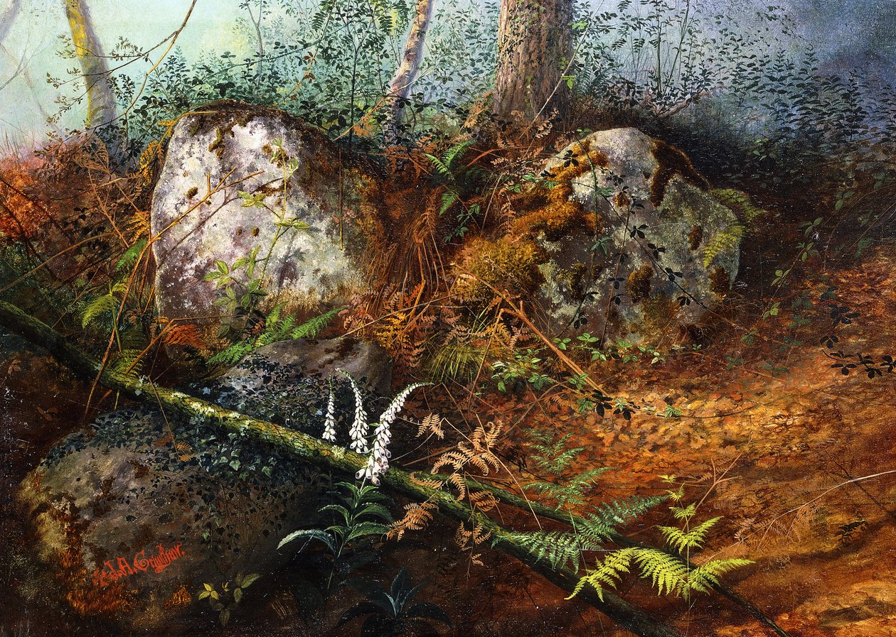 Newlay Wood, 1861 af John Atkinson Grimshaw
