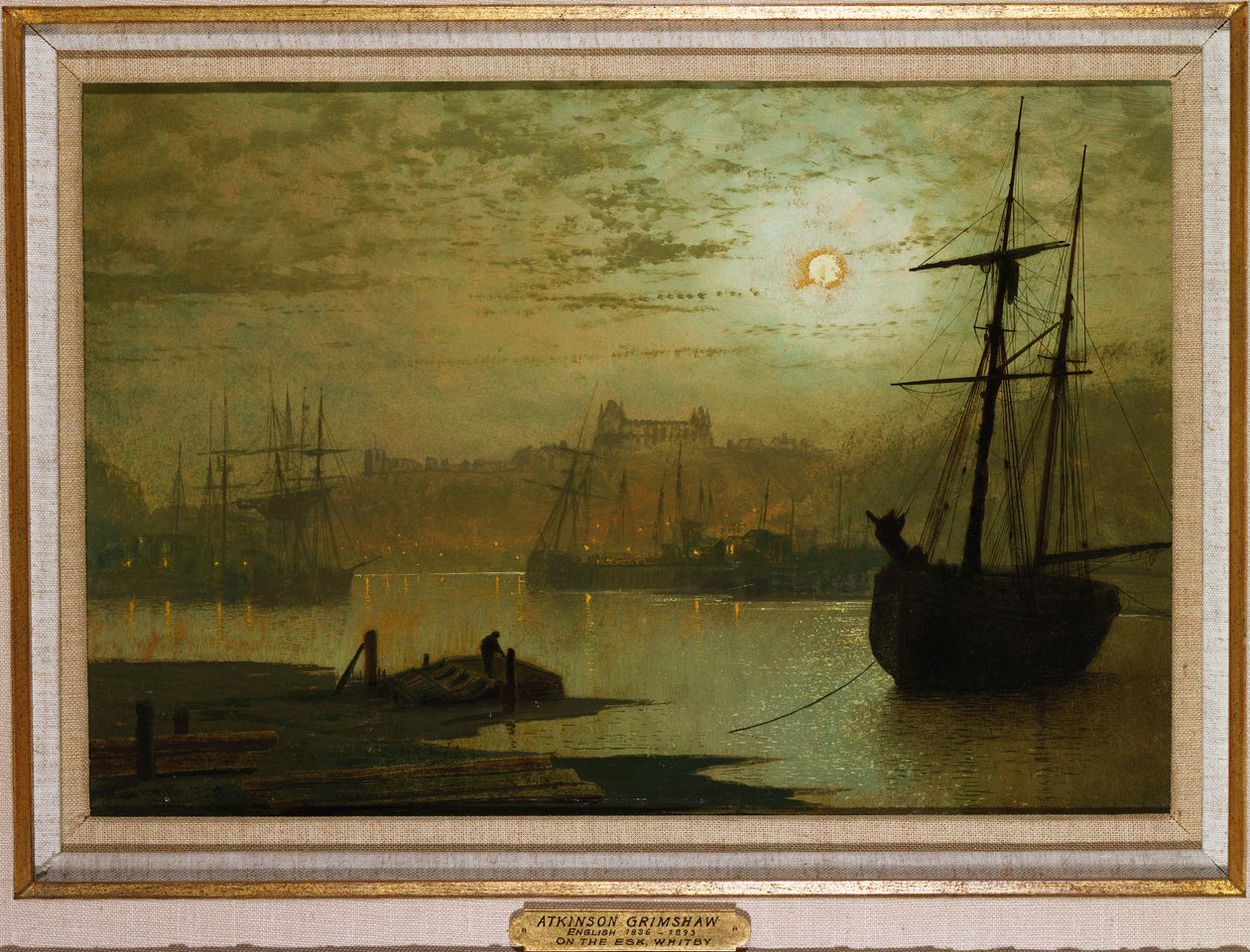 On the Esk, Whitby, 1877 af John Atkinson Grimshaw