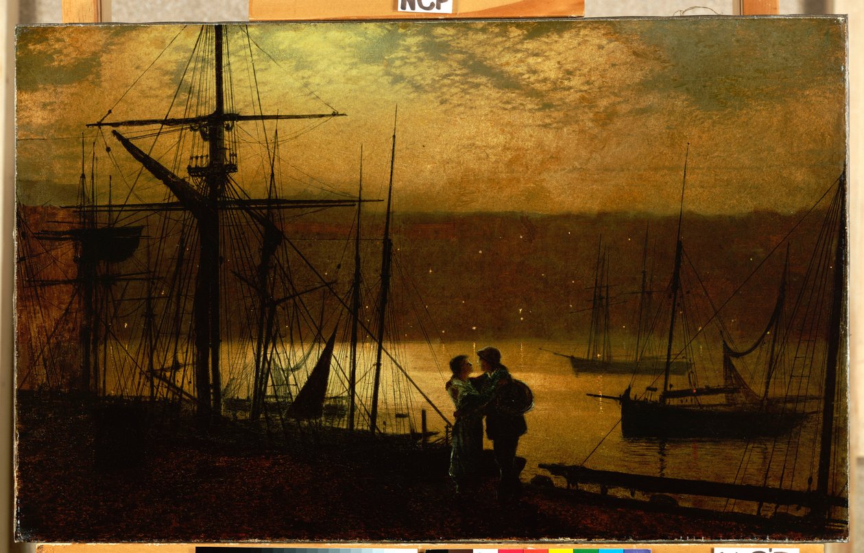Outward Bound - en udsigt over Whitby, 1887 af John Atkinson Grimshaw