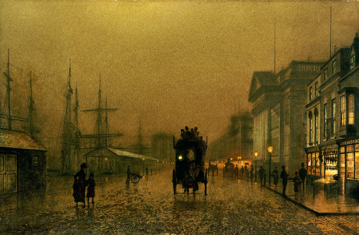 Salthouse Dock, Liverpool af John Atkinson Grimshaw