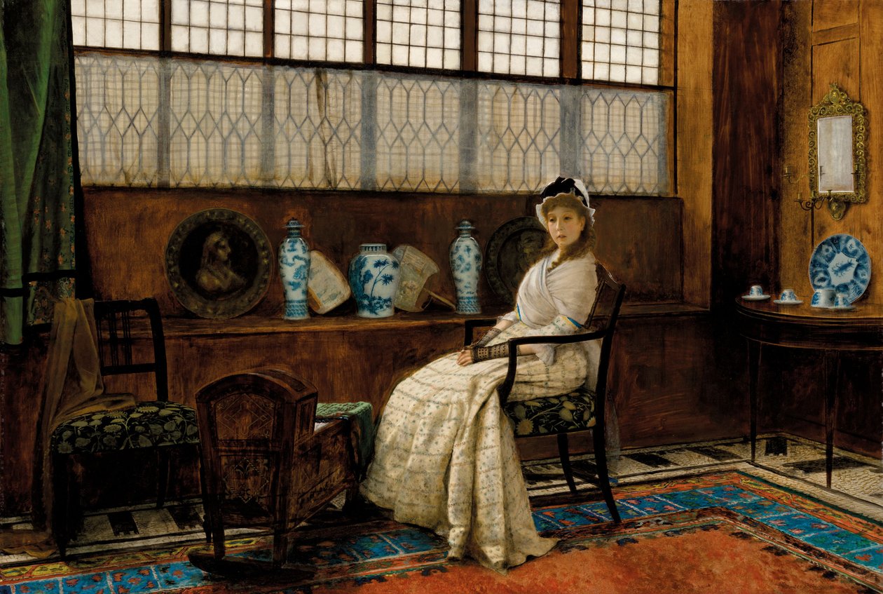 Vuggesangen, 1878. af John Atkinson Grimshaw