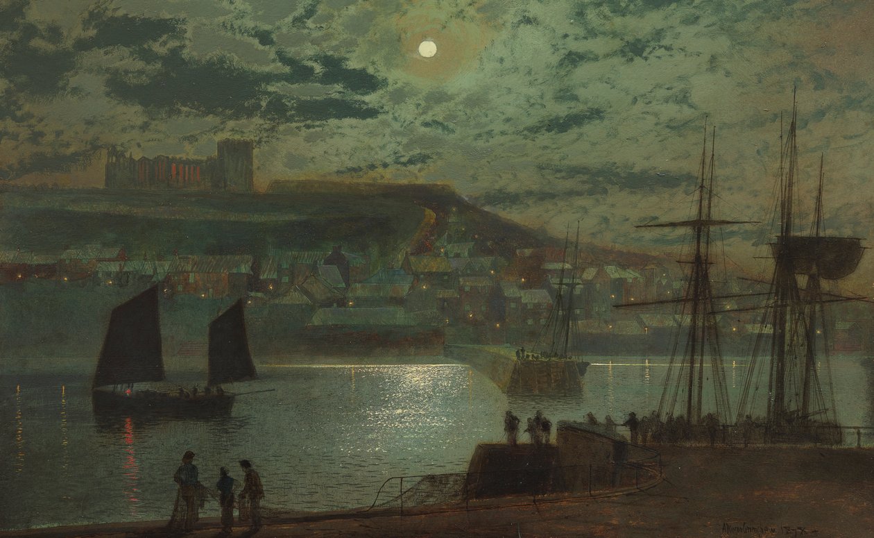 Whitby Havn af John Atkinson Grimshaw