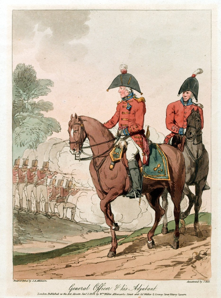Generalofficer og hans Adjudant af John Augustus (after) Atkinson