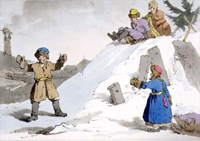 Children Going Down an Ice Hill, tallerken 38 fra bind II af 