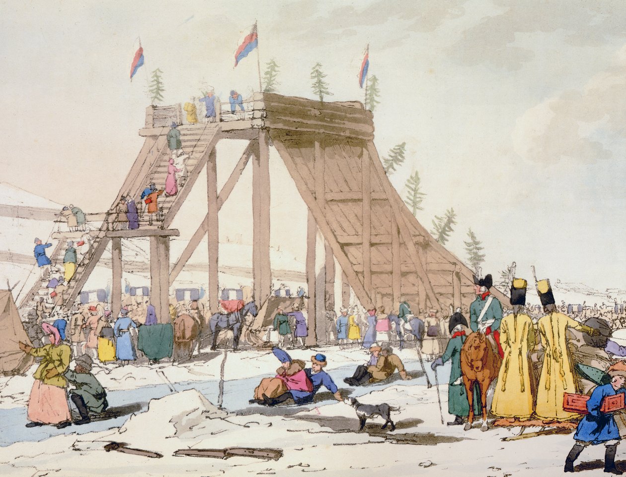 Ice Hill, ætset af kunstneren, udgivet 1804 af John Augustus Atkinson