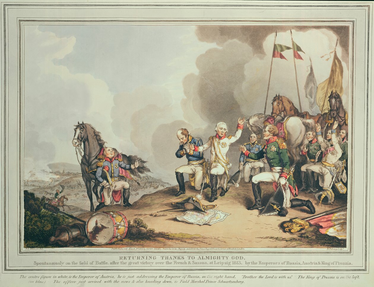 Vender tilbage takket være den almægtige Gud, 1814 af John Augustus Atkinson