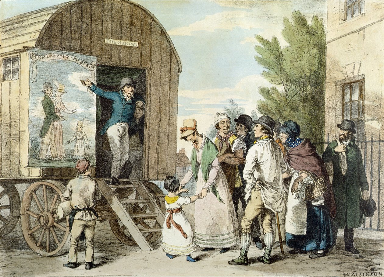 Messer: Udstillingen, ca. 1821 af John Augustus Atkinson