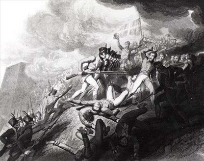 Stormen af San Sebastian, 31. august 1813 (se 126363) af John Augustus after Atkinson