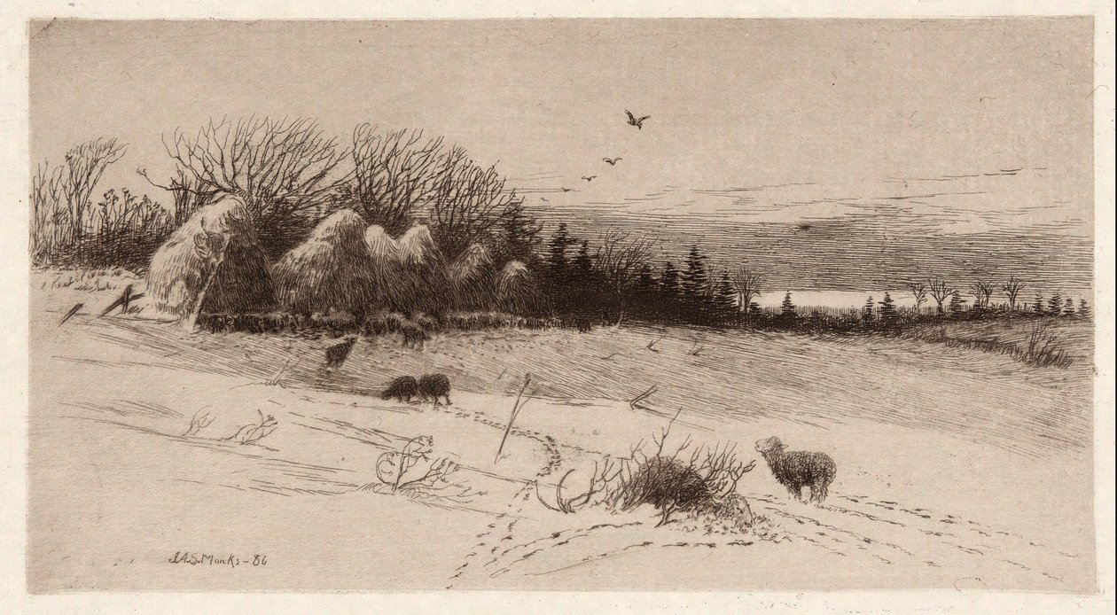 Får i sne af John Austin Sands Monks