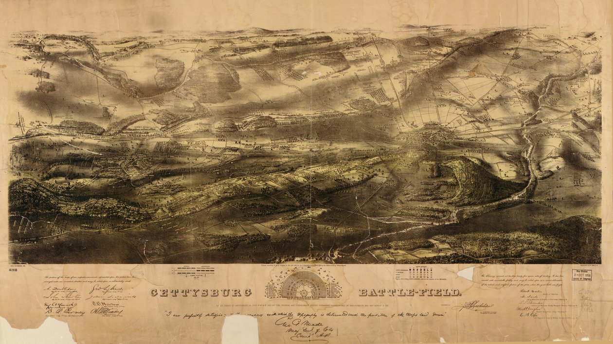 Gettysburgin taistelukenttä af John Bachelder
