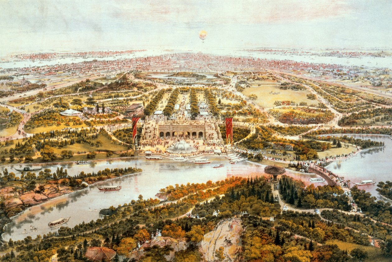 Central Park, sommer, kigger mod syd, 1865 af John Bachmann