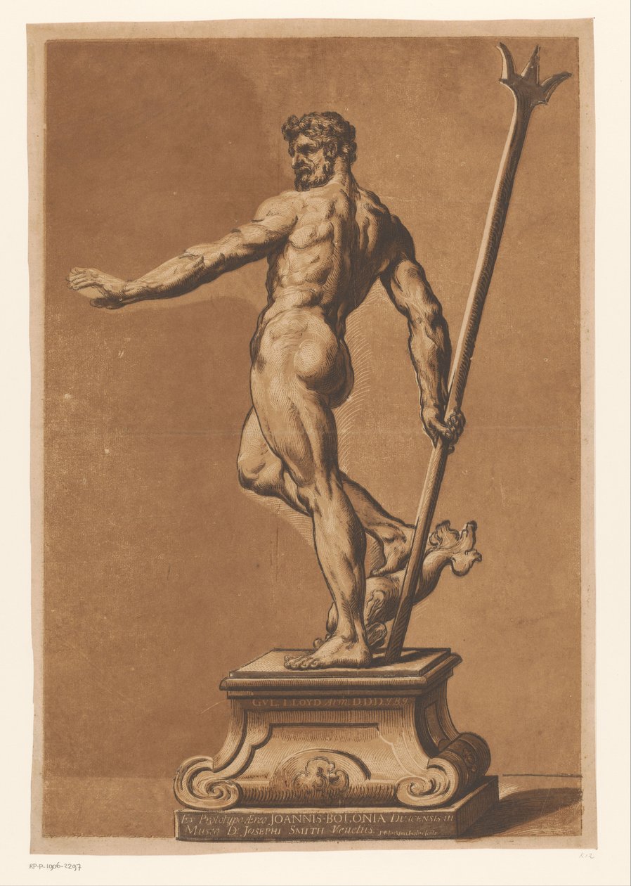 Statue af Neptun Kunstværker af venetianske mestre (serietitel) Opera selectora (serietitel) af John Baptist Jackson