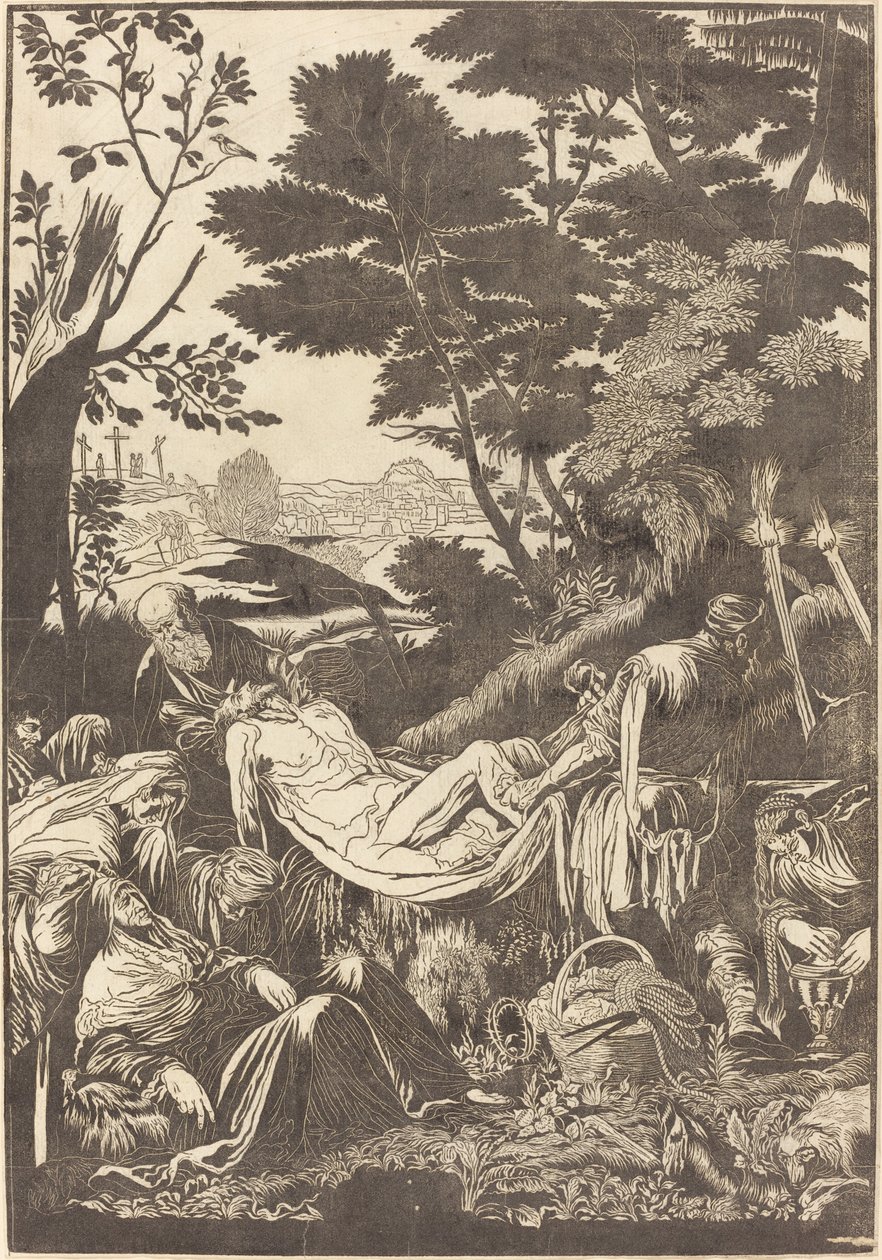 Gravmælet [recto] af John Baptist Jackson after Jacopo Bassano