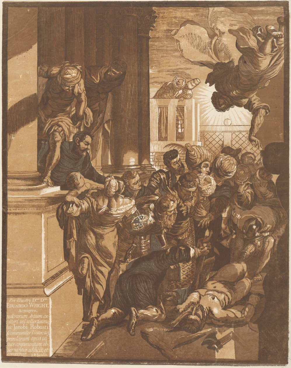 The Miracle of Saint Mark (venstre side) af John Baptist Jackson after Jacopo Tintoretto