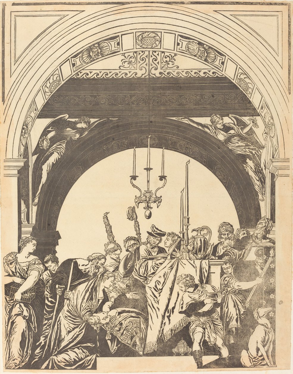 Præsentationen i templet (Omskærelsen) af John Baptist Jackson after Veronese