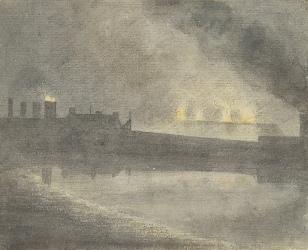 Støberi hos Canon, 1792. af John Baptist Malchair