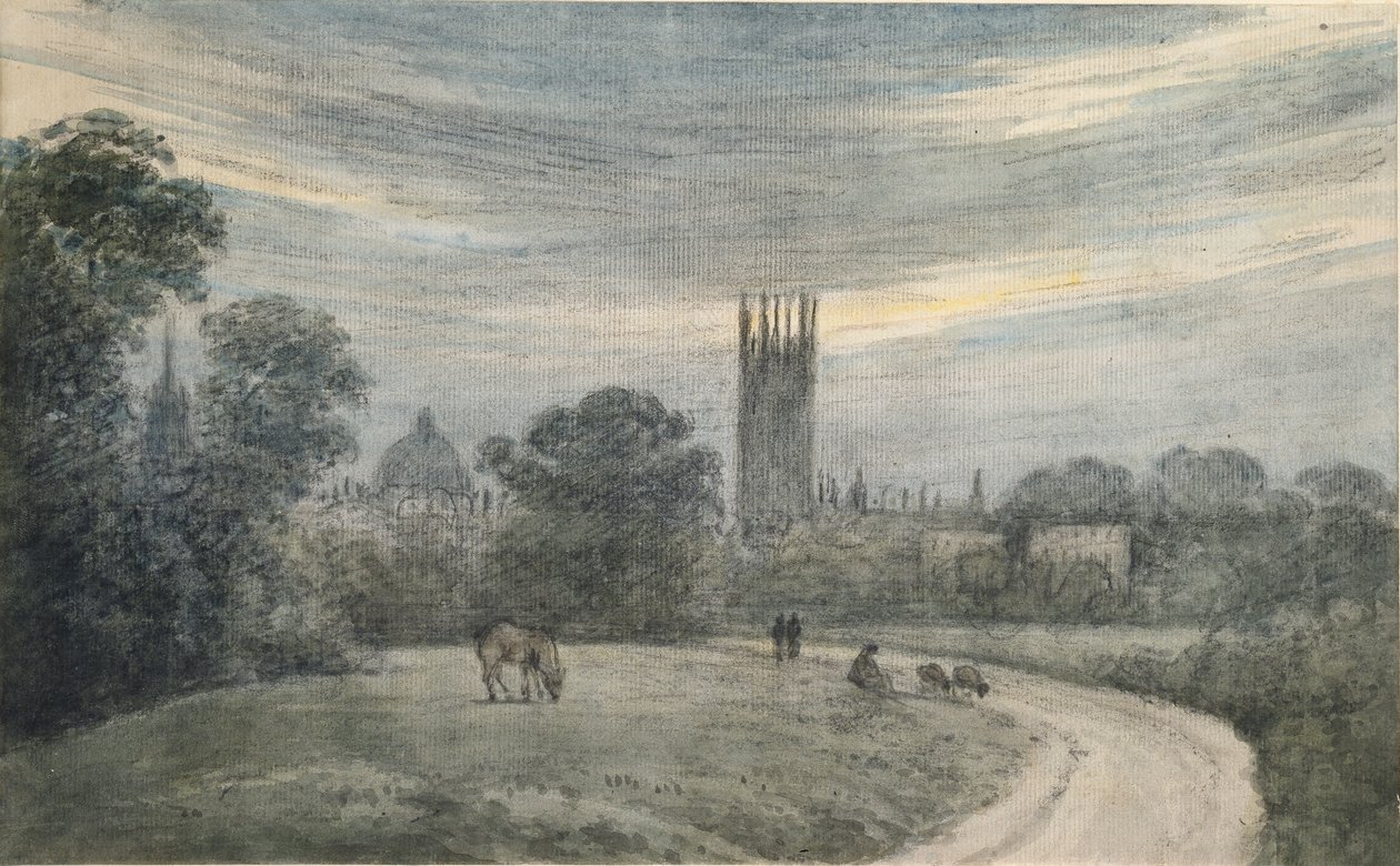 Indgangen til Oxford fra London, fra erindring, 16. juli 1790 af John Baptist Malchair