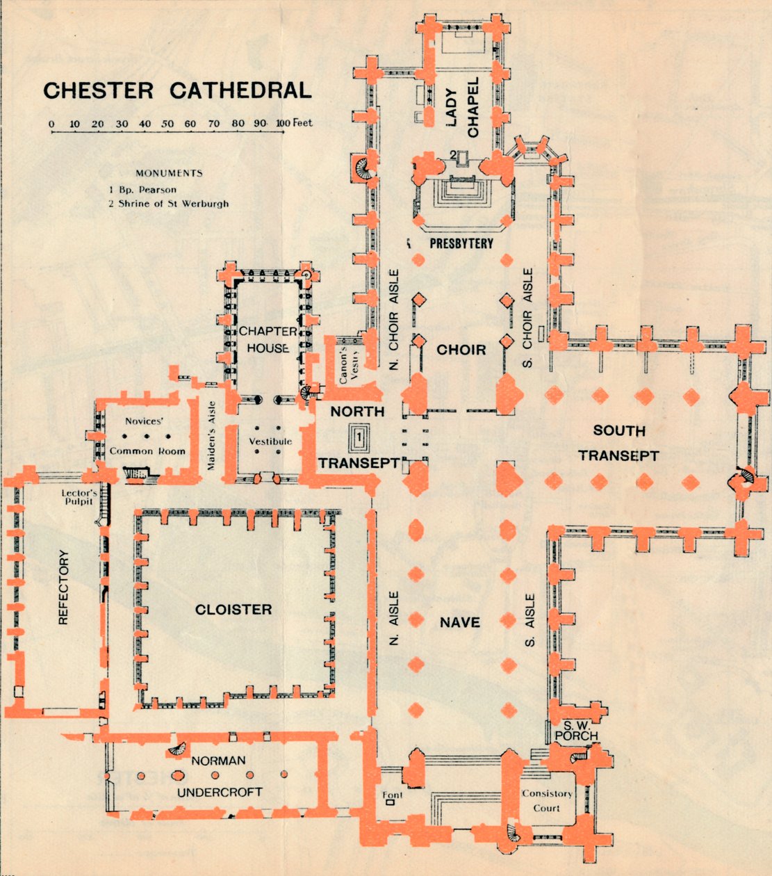 Chester Cathedral, c20th Century af John Bartholomew