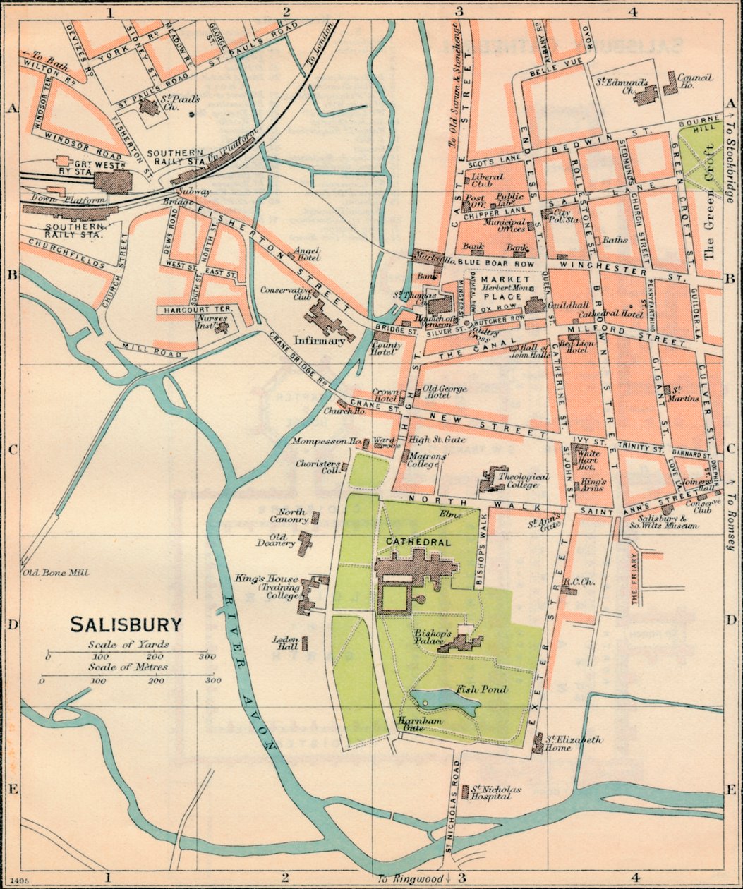 Salisbury, det 20. århundrede af John Bartholomew