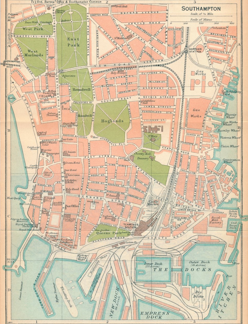 Southampton, det 20. århundrede af John Bartholomew