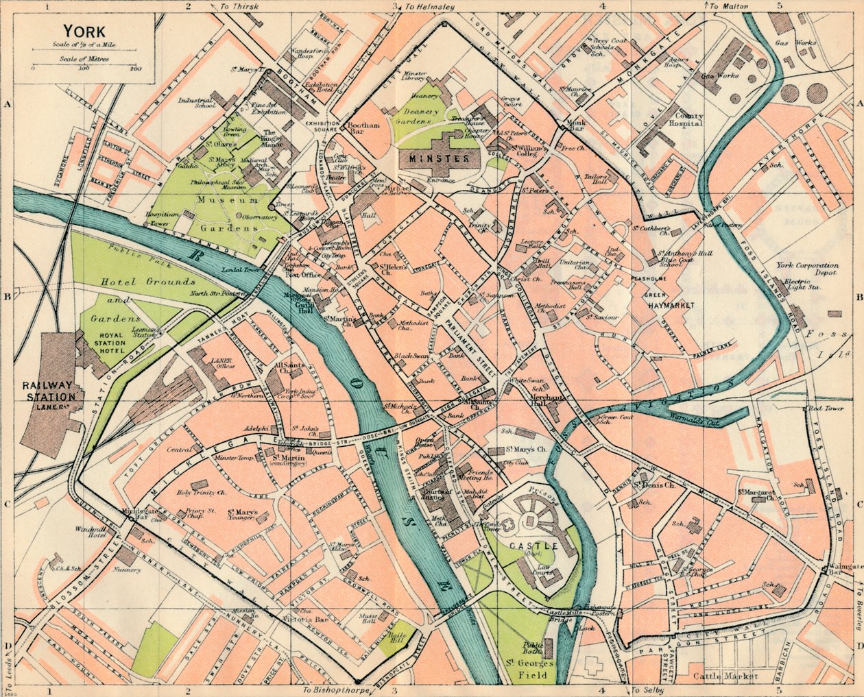 York, det 20. århundrede af John Bartholomew