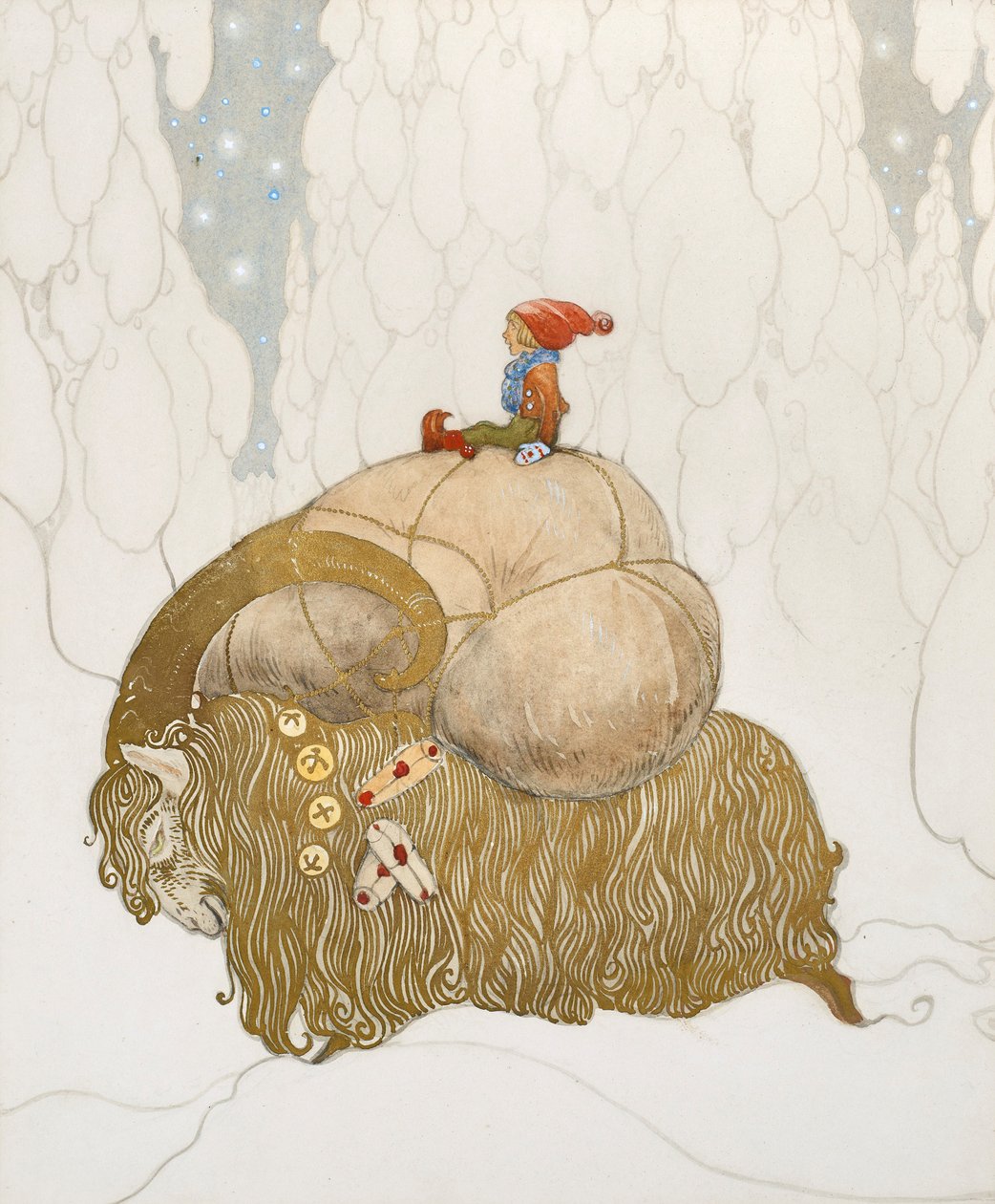 Julesang, 1912. af John Bauer