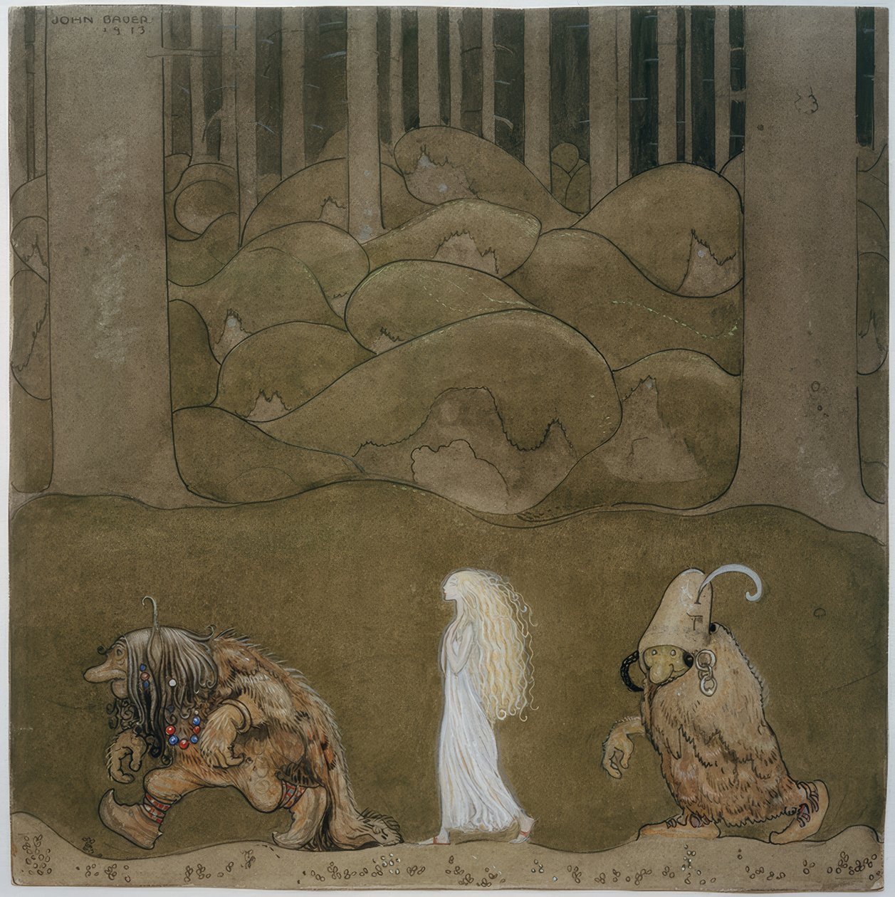 Prinsesse og trolde af John Bauer