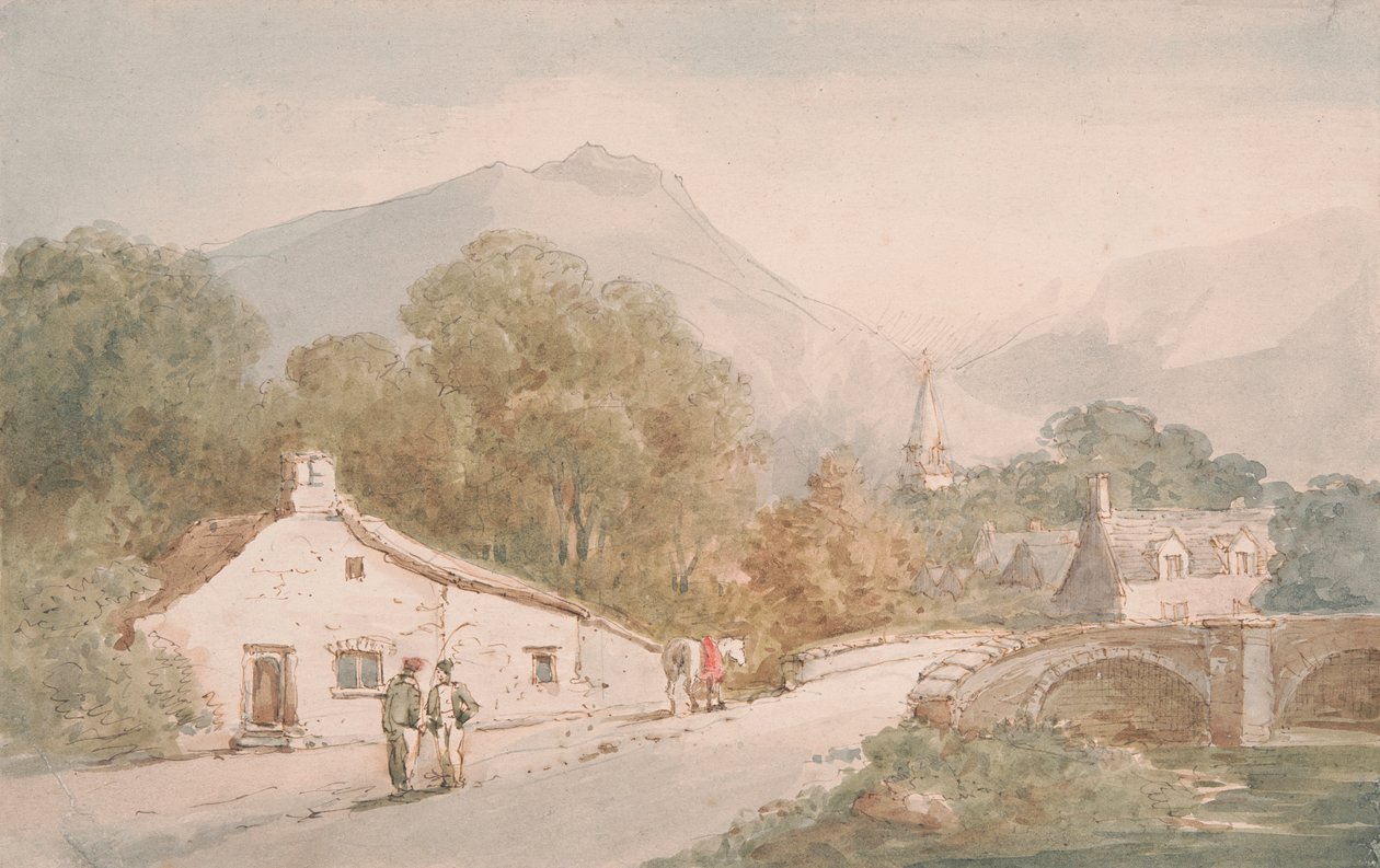 Tyn Dhu Mill, North Wales af John Baverstock Knight