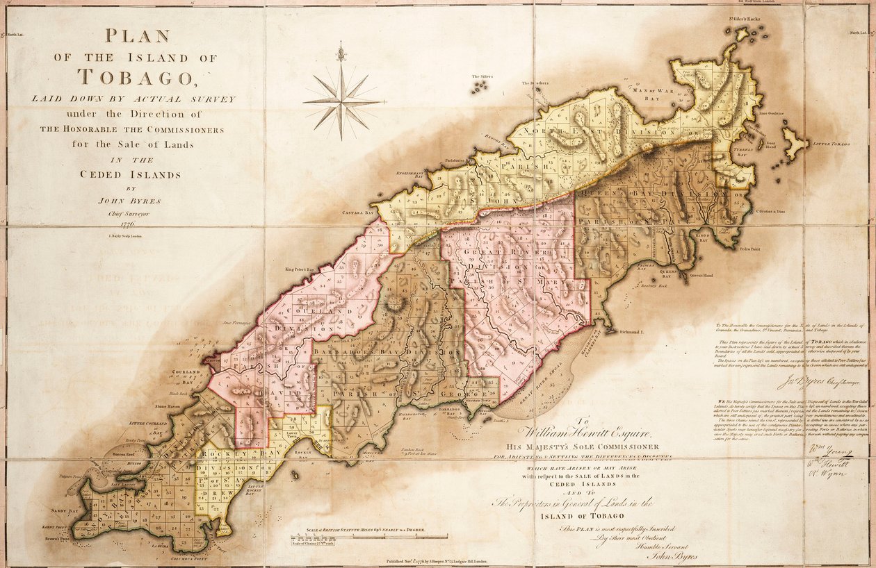 Plan for Tobago af John Bayly