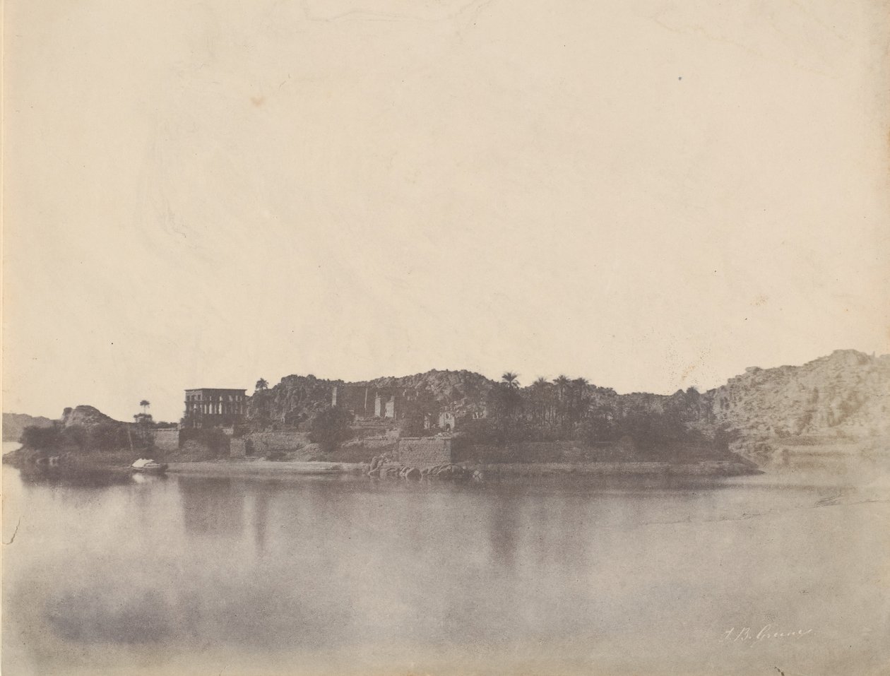 Øen Philae, 1853-54. af John Beasley Greene