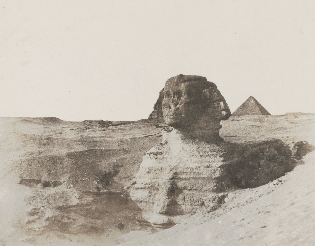 The Sphinx, ca. 1853 (saltet papirtryk fra vokset papirnegativ) af John Beasley Greene