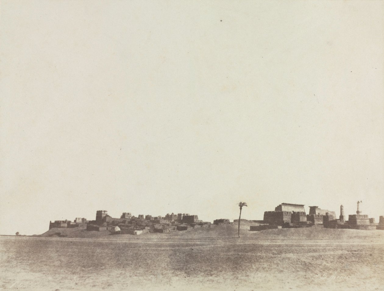 Udsigt over Luxor, 1854. af John Beasley Greene