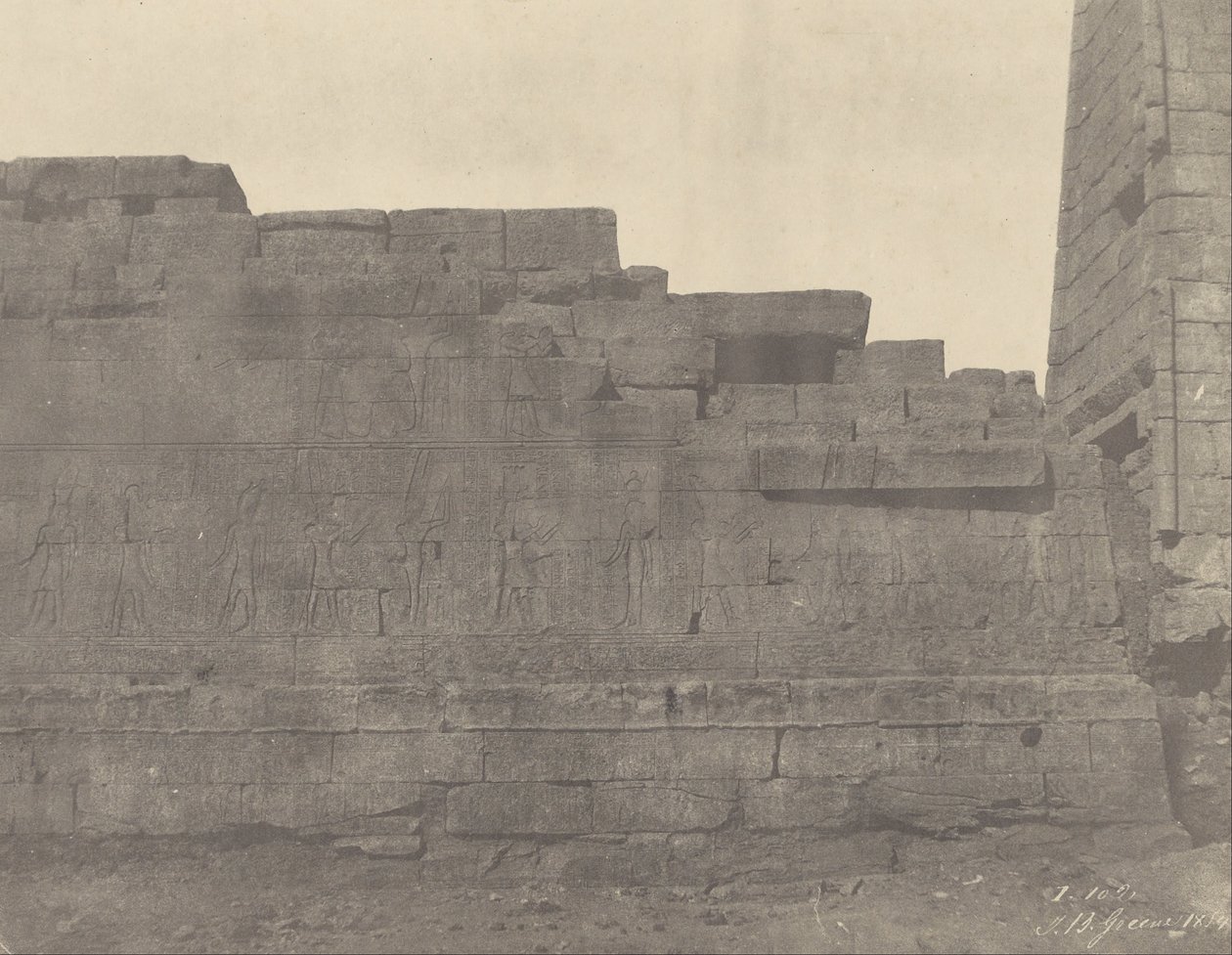 Karnak, Tempel syd for Hypostylehallen, Sydvæg (Udvendigt ansigt) af John Beasly Greene