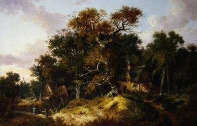 Skovhytter af John Berney Ladbrooke