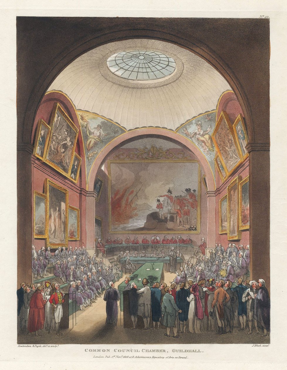 Fællesrådssalen, Guildhall, 1. november af John Bluck