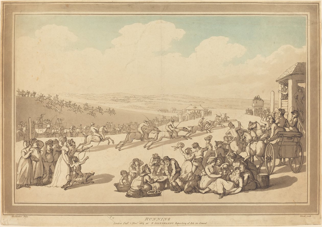 Løb af John Bluck after Thomas Rowlandson