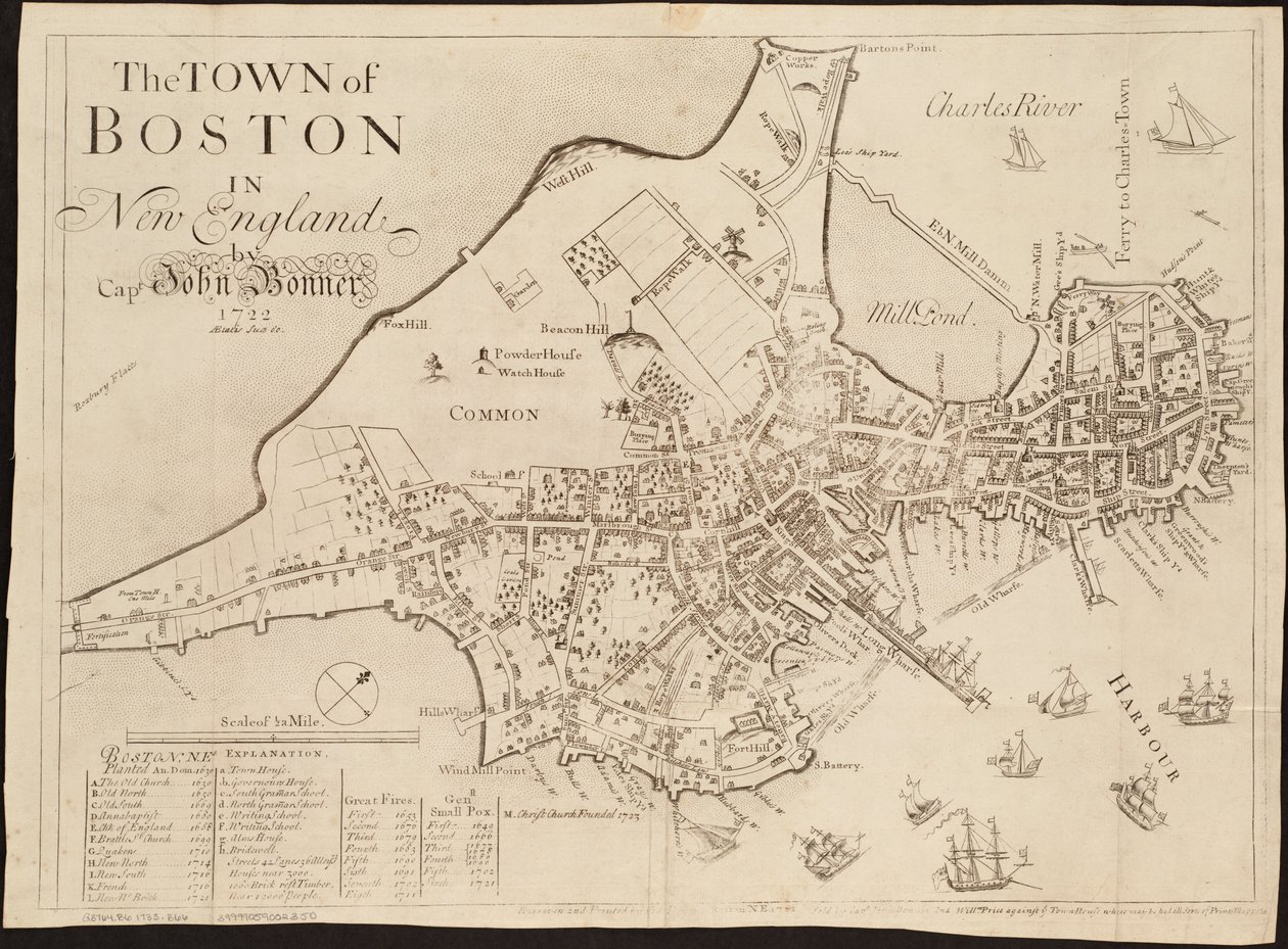 Byen Boston i New England af John Bonner