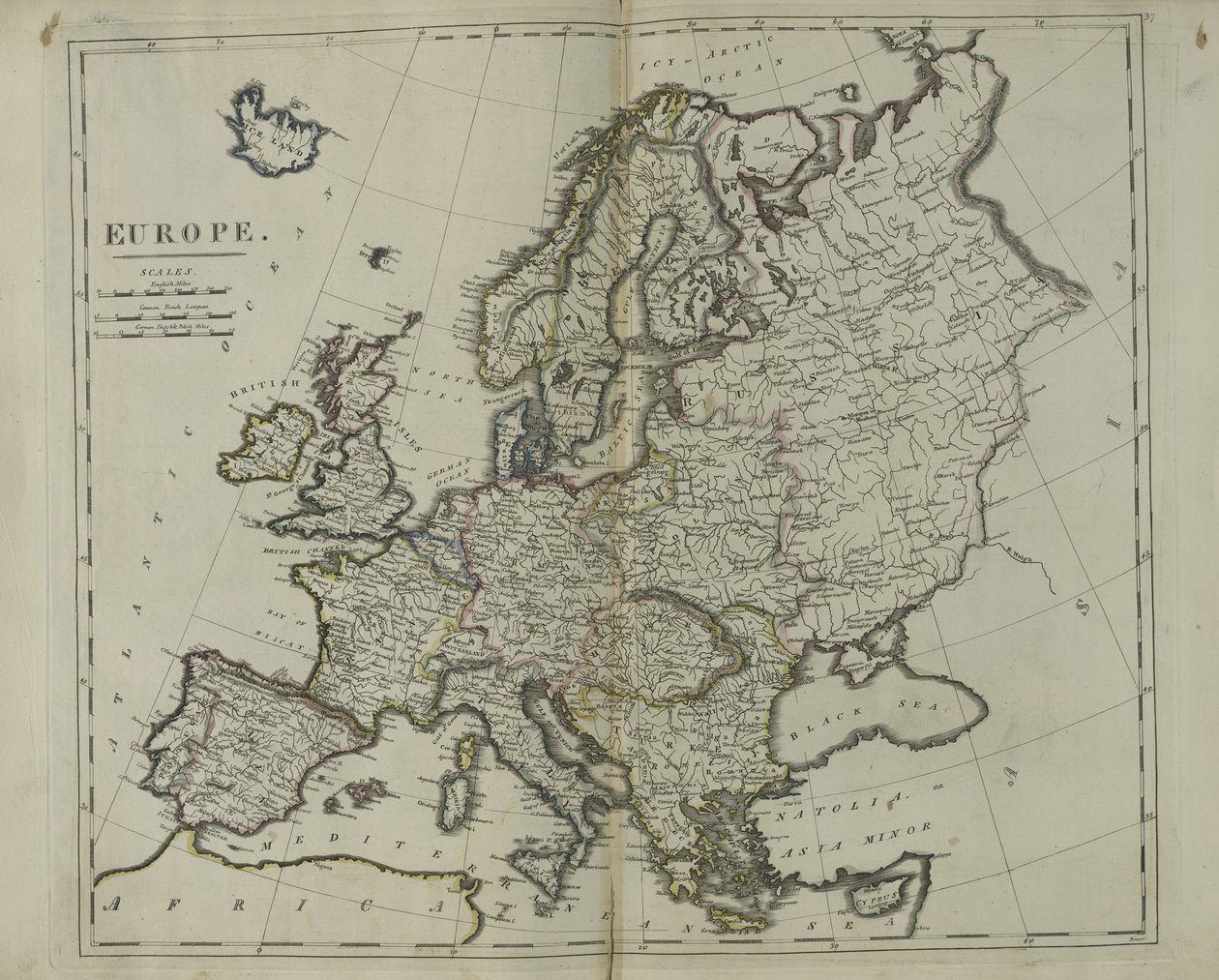 Europa, 1814 af John Bower