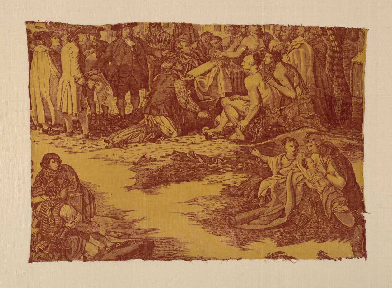 Fragment med titlen "William Penns traktat med indianerne" af John Boydell